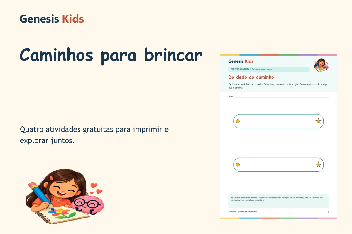 Amostra real: Caminhos para brincar