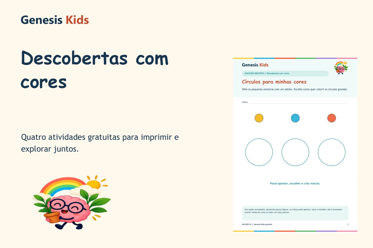 Amostra real: Descobertas com cores