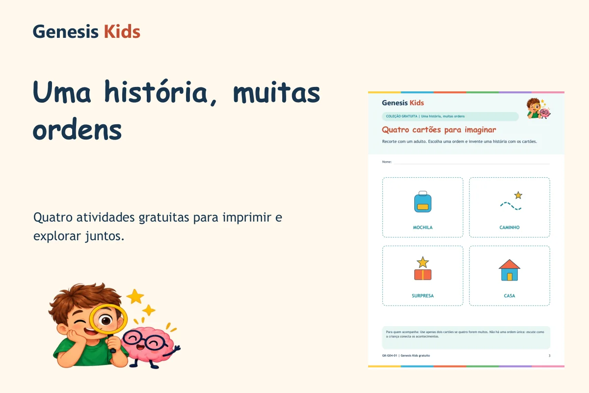 Amostra real: Uma história, muitas ordens